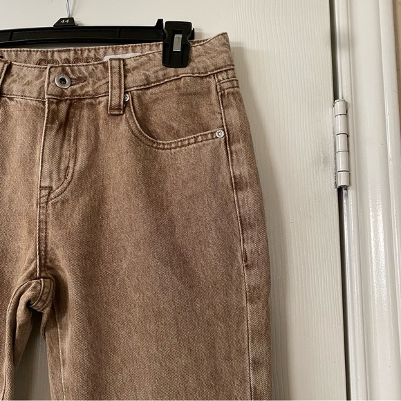 Grace in LA Tan Brown Floral Embroidered Flare Jeans Size 27” - Picture 2 of 15